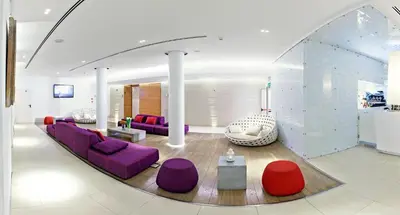 Area soggiorno di Europa Hotel Design Spa 1877