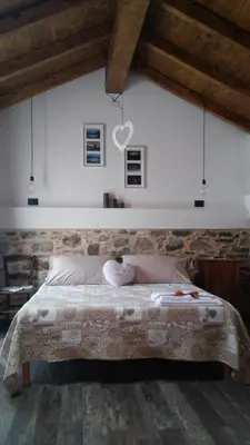 Letto o letti in una camera di Agriturismo Giumin