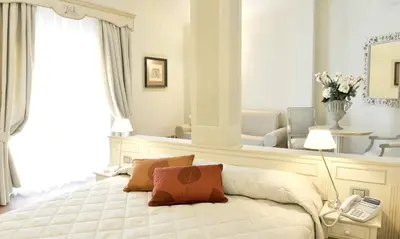 Letto o letti in una camera di Villa Agnese