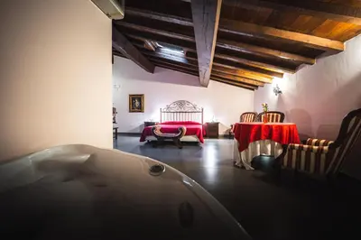 Area soggiorno di Hotel La Tavola Rotonda
