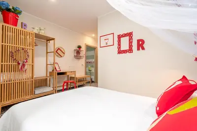 Letto o letti in una camera di Carugio Remilde