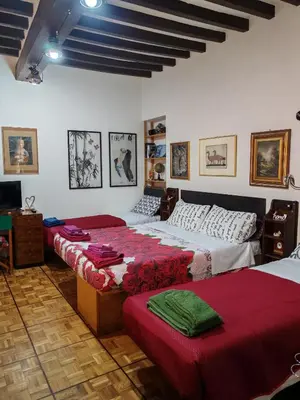 Letto o letti in una camera di Casa Chicco Parma