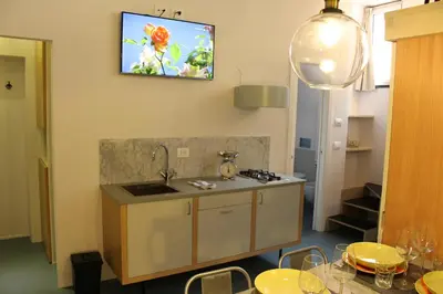 Cucina o angolo cottura di Appartamento della Baia