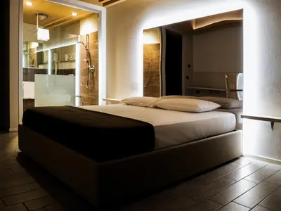 Letto o letti in una camera di Rimmel Motel