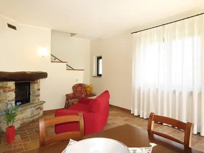 Area soggiorno di Apartment La Corte Bricca - Bilo C by Interhome