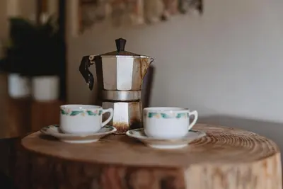 Set per la preparazione di tè e caffè presso Un Angelo Alla Mia Tavola