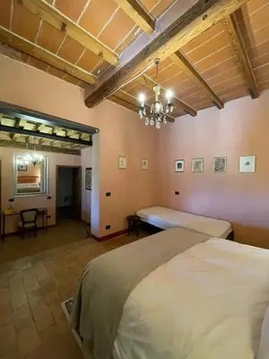 Letto o letti in una camera di B&B Il Conte Giacomo