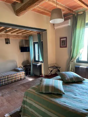 Letto o letti in una camera di B&B Il Conte Giacomo