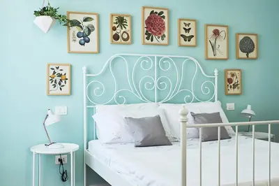 Letto o letti in una camera di Casa Ines