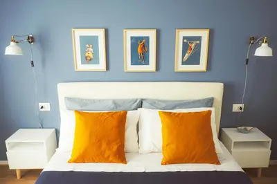 Letto o letti in una camera di Casa Anne Marie