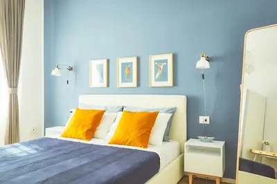 Letto o letti in una camera di Casa Anne Marie