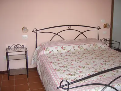 Letto o letti in una camera di Hotel Paese Corvara