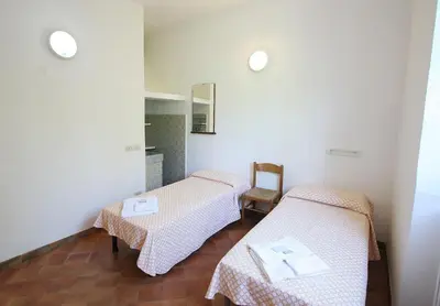 Letto o letti in una camera di Santuario NS Soviore Cinque Terre