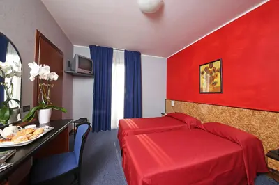 Letto o letti in una camera di Hotel Residence Ducale