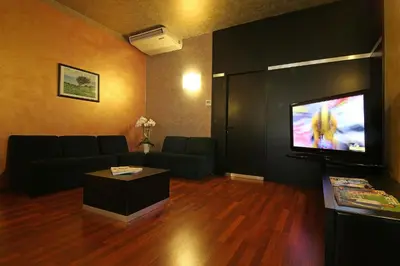 TV o dispositivi per l'intrattenimento presso Hotel Residence Ducale
