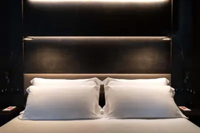 Letto o letti in una camera di Maranello Palace