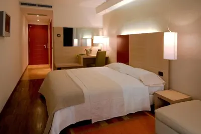 Letto o letti in una camera di Cascina Scova Resort