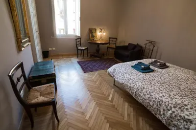 Letto o letti in una camera di Casa Mappamondo