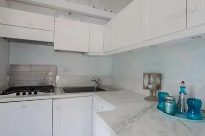 Cucina o angolo cottura di Apt. with an exciting view