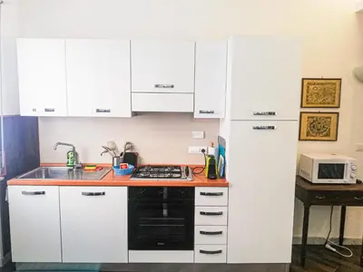 Cucina o angolo cottura di Appartamento Azzurro Mare