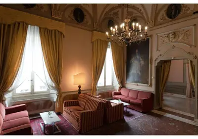 Area soggiorno di Phi Hotel Canalgrande