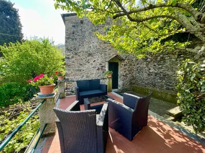 Area soggiorno di Lobster Cottage apartment