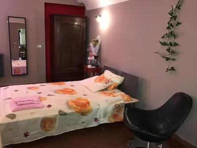 Letto o letti in una camera di La Volta