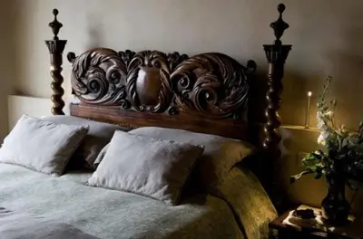 Letto o letti in una camera di Antica Corte Pallavicina Relais