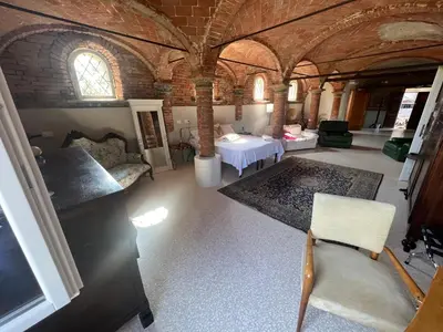 Letto o letti in una camera di B&B Antica cascina