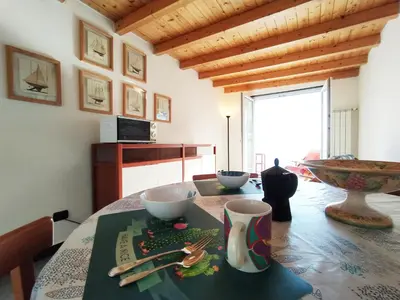 Area soggiorno di Monia House Sea View