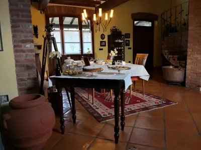 Area soggiorno di B&B Il Martin Pescatore