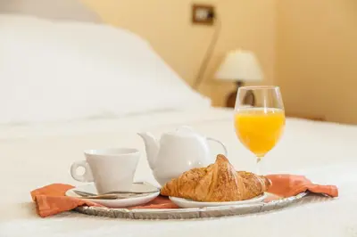 Letto o letti in una camera di Hotel San Marco