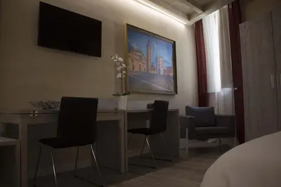 TV o dispositivi per l'intrattenimento presso Palazzo Domanto Apartments Parma