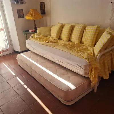 Letto o letti in una camera di Cà Gialla