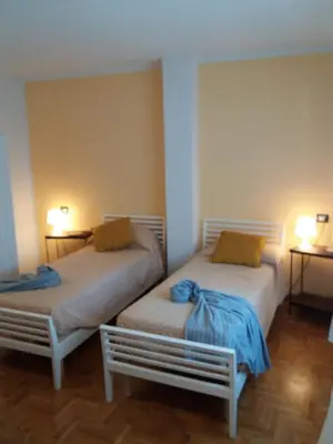 Letto o letti in una camera di B&B CELESTE