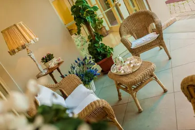 Area soggiorno di Hotel Ristorante Alla Vittoria