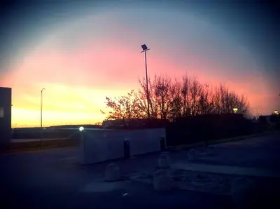 Alba o tramonto visti dall'interno dell'hotel o dai dintorni