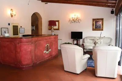 TV o dispositivi per l'intrattenimento presso Albergo Dimora Storica Antica Hostelleria