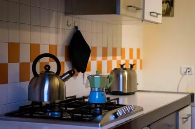 Cucina o angolo cottura di Casa Galattica per autostoppisti