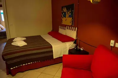 Letto o letti in una camera di Casa Galattica per autostoppisti
