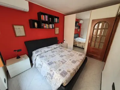 Letto o letti in una camera di Cà du Punte