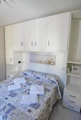 Letto o letti in una camera di Cà du Punte