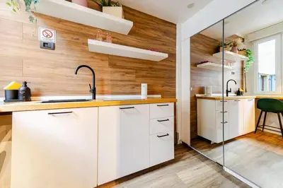 Cucina o angolo cottura di Appartamenti ModeRna - Charme & Relax in centro