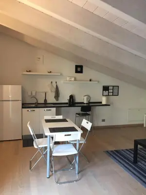 Cucina o angolo cottura di RESIDENZA VIRGILIANA SUITE con terrazza-Centro Storico