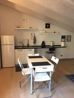 Cucina o angolo cottura di RESIDENZA VIRGILIANA SUITE con terrazza-Centro Storico