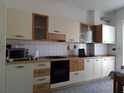 Cucina o angolo cottura di Via della Chiusa 101