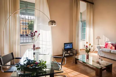 Area soggiorno di Palazzo Castiglioni luxury suite and rooms