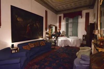 Area soggiorno di Palazzo Castiglioni luxury suite and rooms