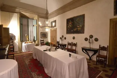 Area soggiorno di Palazzo Castiglioni luxury suite and rooms