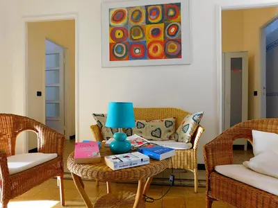 Area soggiorno di Welcome to alma's house, Levanto